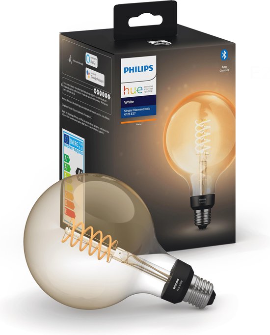 Philips Hue filamentlamp globe - warmwit licht - G125
