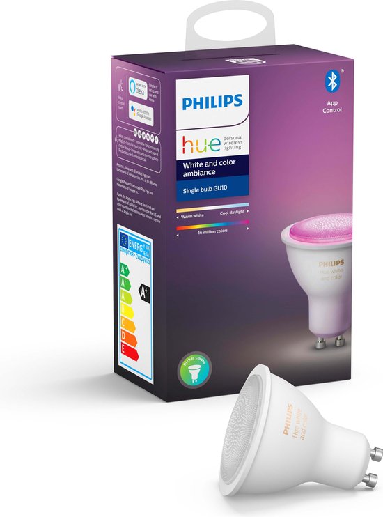 Philips Hue - White and Color Ambiance - GU10 - losse lamp - Bluetooth