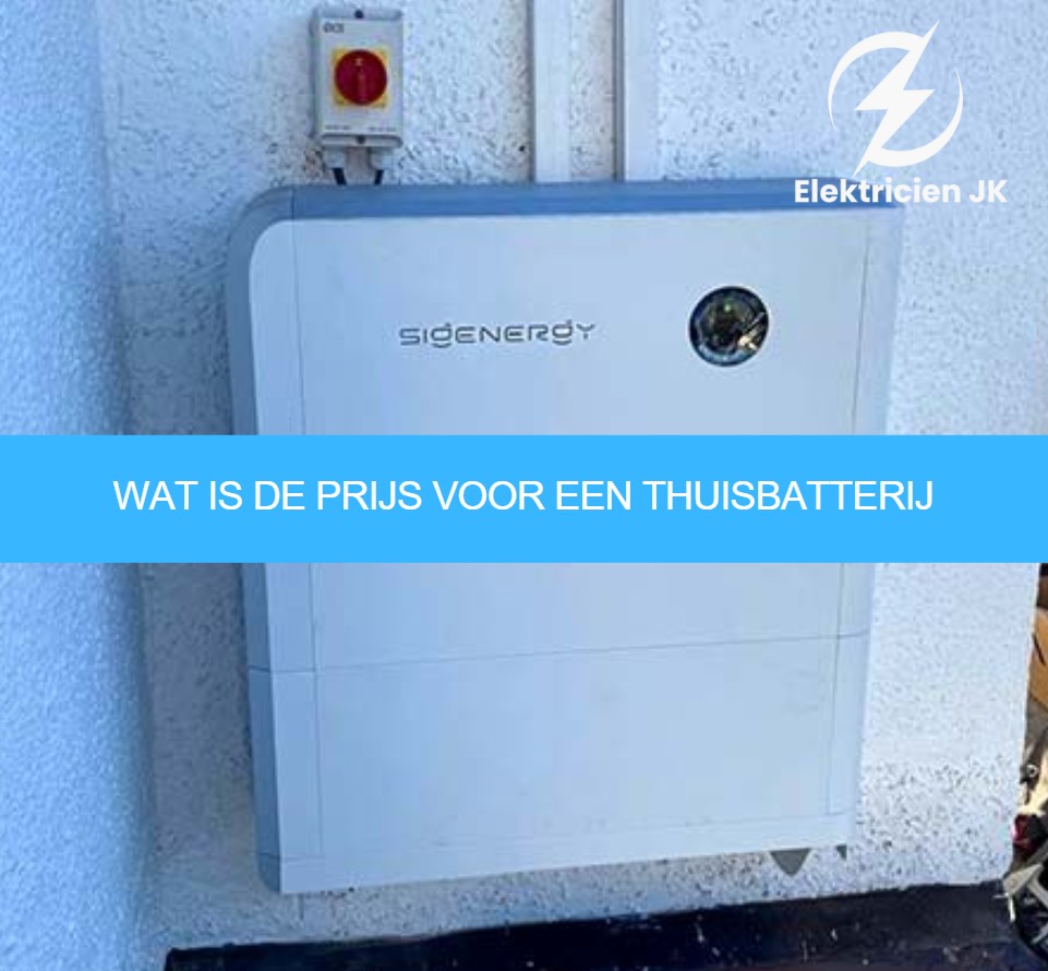 Wat is de prijs voor een thuisbatterij